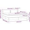 Box spring postel s matrací 160x200 cm samet [3127439] (Barva Světle šedá)
