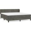 Box spring postel s matrací 160x200 cm samet [3127439] (Barva Světle šedá)