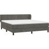 Box spring postel s matrací 160x200 cm samet [3127439] (Barva Světle šedá)