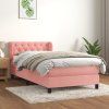Box spring postel s matrací 80 x 200 cm samet [3127637] (Barva Světle šedá)