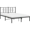 Kovový rám postele s čelem 140 x 200 cm [355611] (Barva Bílá)