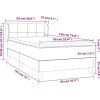 Box spring postel s matrací 90x190 cm samet [3127466] (Barva Tmavě zelená)