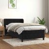 Box spring postel s matrací 90x190 cm samet [3127466] (Barva Tmavě zelená)