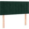 Box spring postel s matrací 90x190 cm samet [3127587] (Barva Tmavě moddrá)
