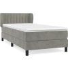 Box spring postel s matrací 90x190 cm samet [3127587] (Barva Tmavě moddrá)
