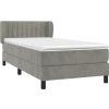 Box spring postel s matrací 90x190 cm samet [3127587] (Barva Tmavě moddrá)