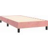 Box spring postel s matrací 90x190 cm samet [3127587] (Barva Tmavě moddrá)