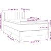 Box spring postel s matrací 90x190 cm samet [3127587] (Barva Tmavě moddrá)