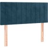 Box spring postel s matrací 90x190 cm samet [3127587] (Barva Tmavě moddrá)
