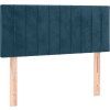 Box spring postel s matrací 90x190 cm samet [3127587] (Barva Tmavě moddrá)
