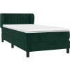 Box spring postel s matrací 90x190 cm samet [3127587] (Barva Tmavě moddrá)