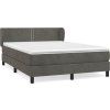 Box spring postel s matrací 140x200 cm samet [3127435] (Barva Černá)