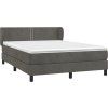 Box spring postel s matrací 140x200 cm samet [3127435] (Barva Černá)