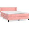 Box spring postel s matrací 140x200 cm samet [3127435] (Barva Černá)