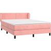 Box spring postel s matrací 140x200 cm samet [3127435] (Barva Černá)