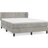 Box spring postel s matrací 140x200 cm samet [3127435] (Barva Černá)
