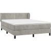 Box spring postel s matrací 140x200 cm samet [3127435] (Barva Černá)