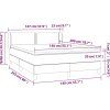 Box spring postel s matrací 140x200 cm samet [3127435] (Barva Černá)