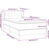 Box spring postel s matrací 80 x 200 cm samet [3127701] (Barva Tmavě moddrá)