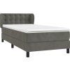 Box spring postel s matrací 80 x 200 cm samet [3127701] (Barva Tmavě moddrá)