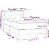 Box spring postel s matrací 80 x 200 cm samet [3127701] (Barva Tmavě moddrá)