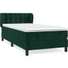 Box spring postel s matrací 80 x 200 cm samet [3127701] (Barva Tmavě moddrá)