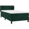 Box spring postel s matrací 80 x 200 cm samet [3127701] (Barva Tmavě moddrá)