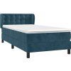 Box spring postel s matrací 80 x 200 cm samet [3127701] (Barva Tmavě moddrá)