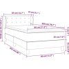 Box spring postel s matrací 80 x 200 cm samet [3127701] (Barva Tmavě moddrá)