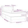 Box spring postel s matrací 80 x 200 cm samet [3127701] (Barva Tmavě moddrá)