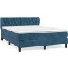 Box spring postel s matrací 140x190 cm samet [3127667] (Barva Světle šedá)