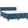 Box spring postel s matrací 140x190 cm samet [3127667] (Barva Světle šedá)