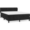 Box spring postel s matrací 140x190 cm samet [3127667] (Barva Světle šedá)