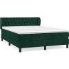 Box spring postel s matrací 140x190 cm samet [3127667] (Barva Světle šedá)