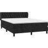 Box spring postel s matrací 140x200 cm samet [3127678] (Barva Růžová)