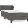 Box spring postel s matrací 80 x 200 cm samet [3127521] (Barva Tmavě moddrá)