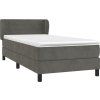 Box spring postel s matrací 80 x 200 cm samet [3127521] (Barva Tmavě moddrá)