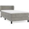 Box spring postel s matrací 80 x 200 cm samet [3127521] (Barva Tmavě moddrá)