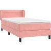 Box spring postel s matrací 80 x 200 cm samet [3127521] (Barva Tmavě moddrá)
