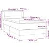 Box spring postel s matrací 80 x 200 cm samet [3127521] (Barva Tmavě moddrá)