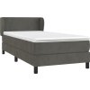 Box spring postel s matrací 90x190 cm samet [3127343] (Barva Světle šedá)