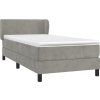 Box spring postel s matrací 90x200 cm samet [3127413] (Barva Tmavě moddrá)