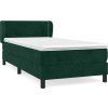 Box spring postel s matrací 90x200 cm samet [3127413] (Barva Tmavě moddrá)