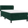 Box spring postel s matrací 90x200 cm samet [3127413] (Barva Tmavě moddrá)
