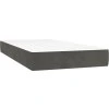 Box spring postel s matrací 80 x 200 cm samet [3127338] (Barva Tmavě šedá)