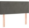 Box spring postel s matrací 80 x 200 cm samet [3127338] (Barva Tmavě šedá)