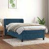 Box spring postel s matrací 90x200 cm samet [3127350] (Barva Tmavě šedá)