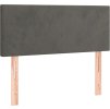 Box spring postel s matrací 90x200 cm samet [3127350] (Barva Tmavě šedá)