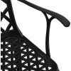 3dílný bistro set litý hliník [3070587] (Barva Černá)