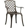 3dílný bistro set litý hliník [3070587] (Barva Černá)